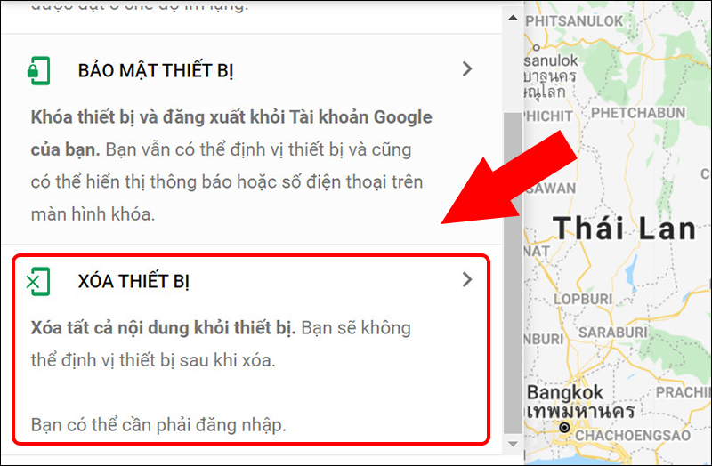 Cài đặt xóa dữ liệu thiết bị Redmi từ xa